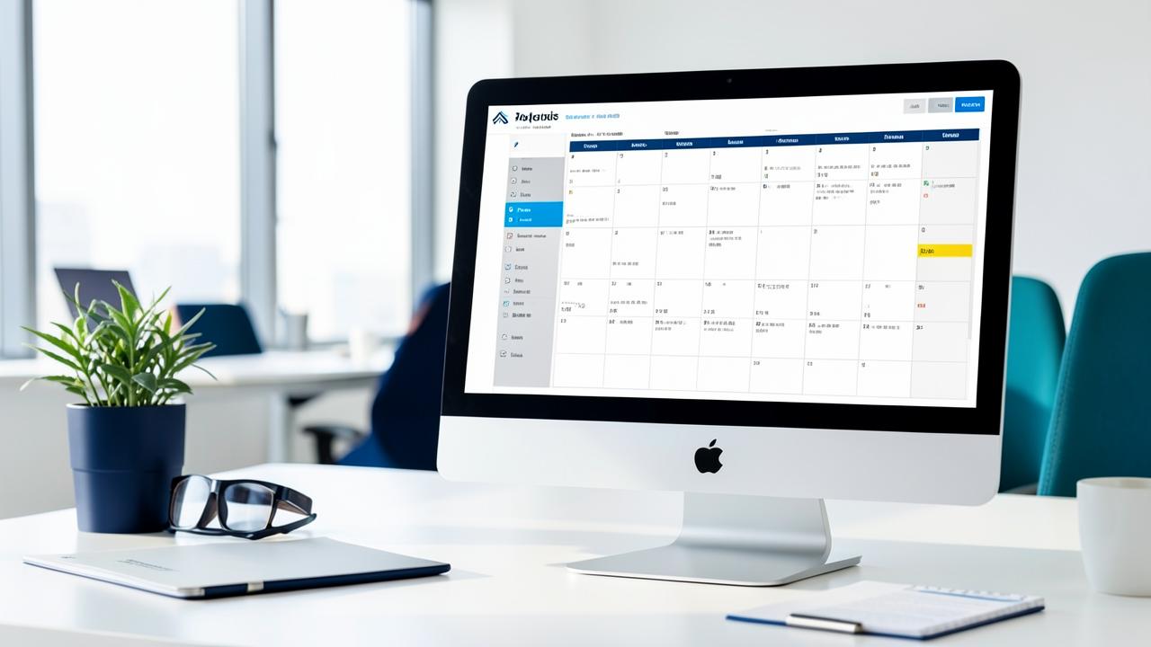 Client session schedule managed across a working week